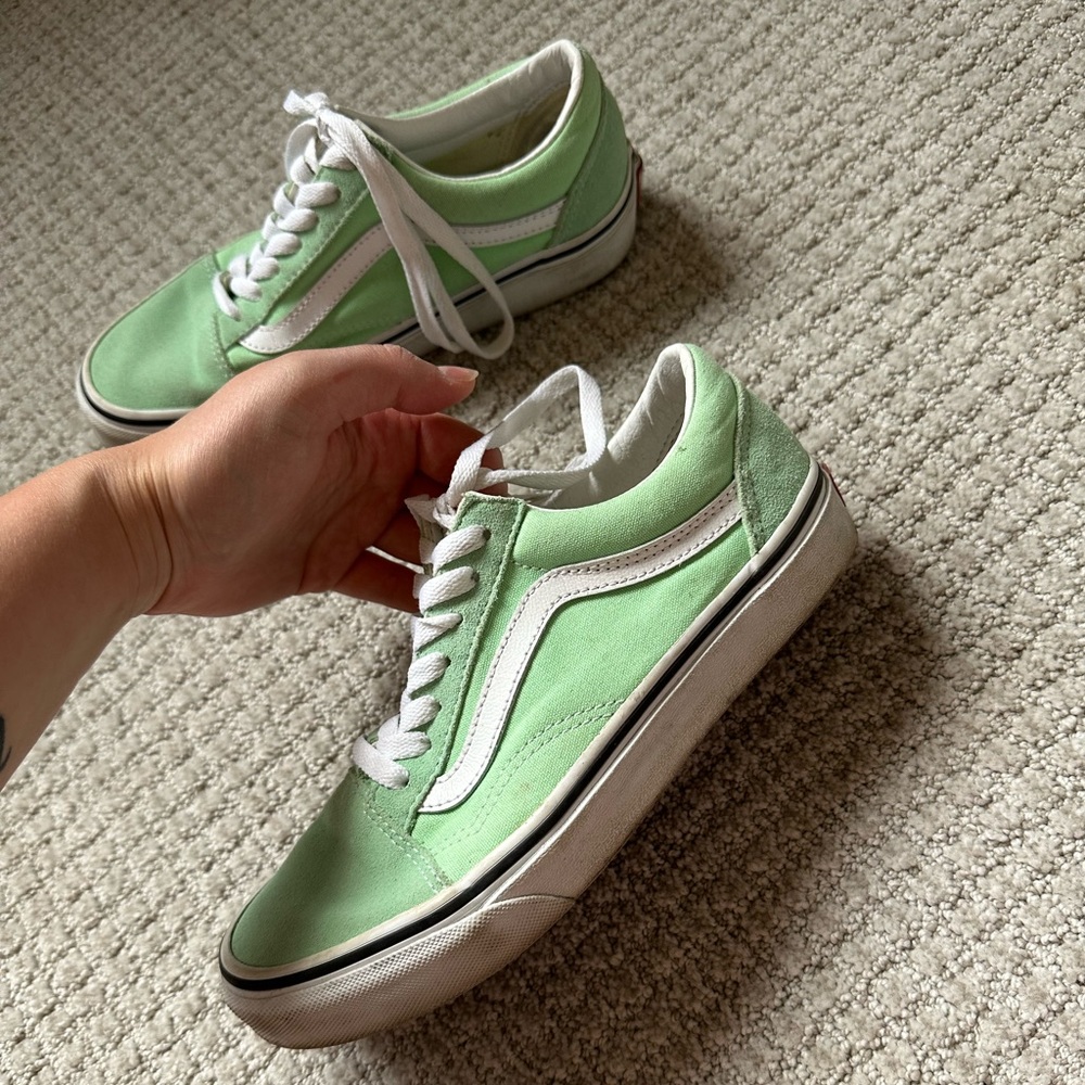 Green Vans Old school shoe